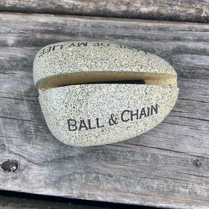 BALL & CHAIN LOVE OF MY LIFE LOVE DECOR STONE